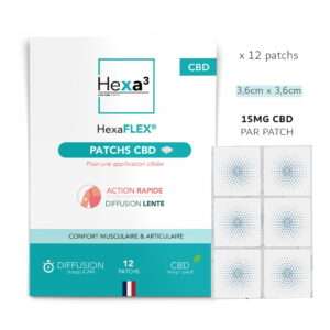 CBD Muscle Pain Patches - Targeted relief of muscle and joint pain with 15mg of CBD per patch, dermatologically tested.