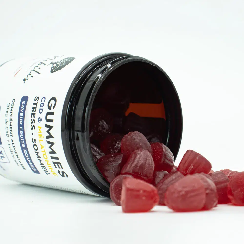 Red cbd jelly candies