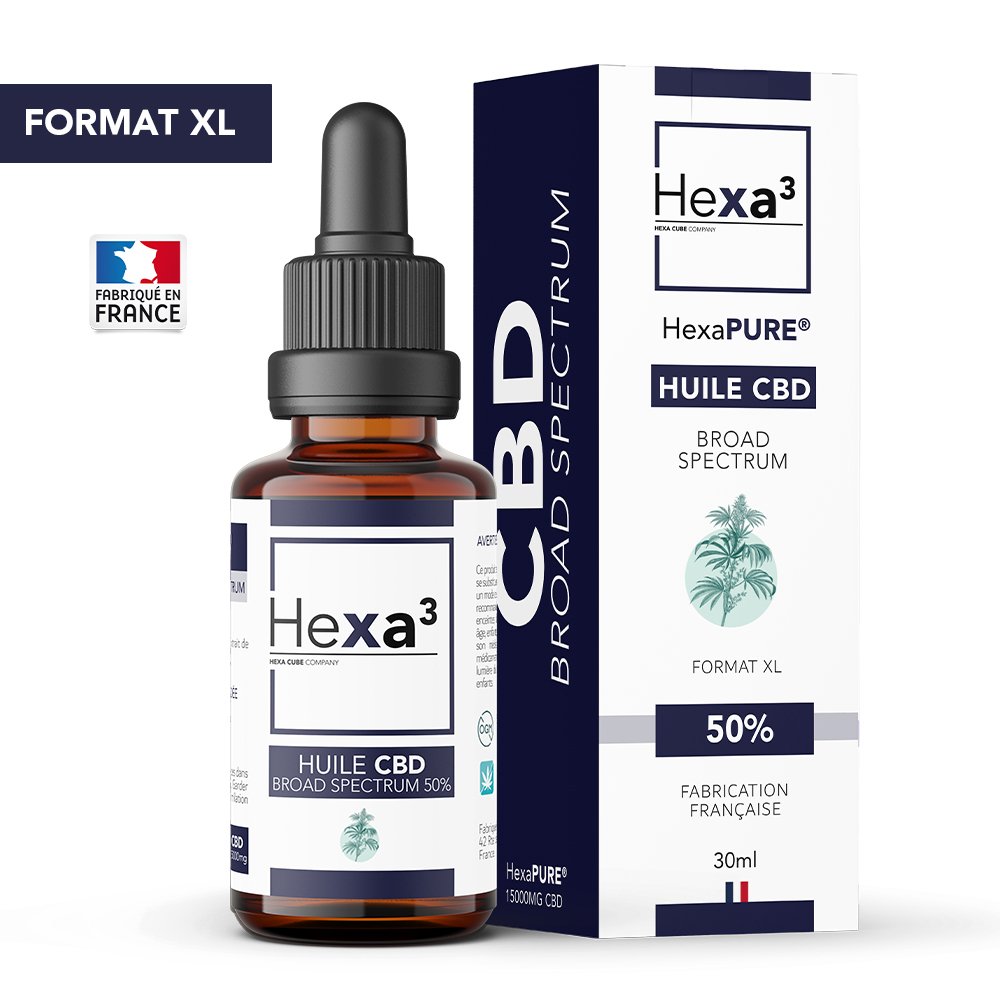 Oil cbd 50% broad spectrum, hexa