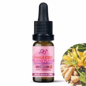 Flacon de l'huile cbd libido